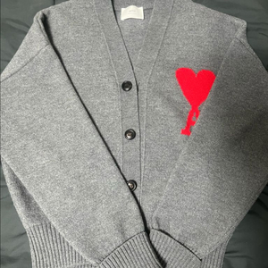 아미 인타르시아 빅하트 로고 가디건 이미지