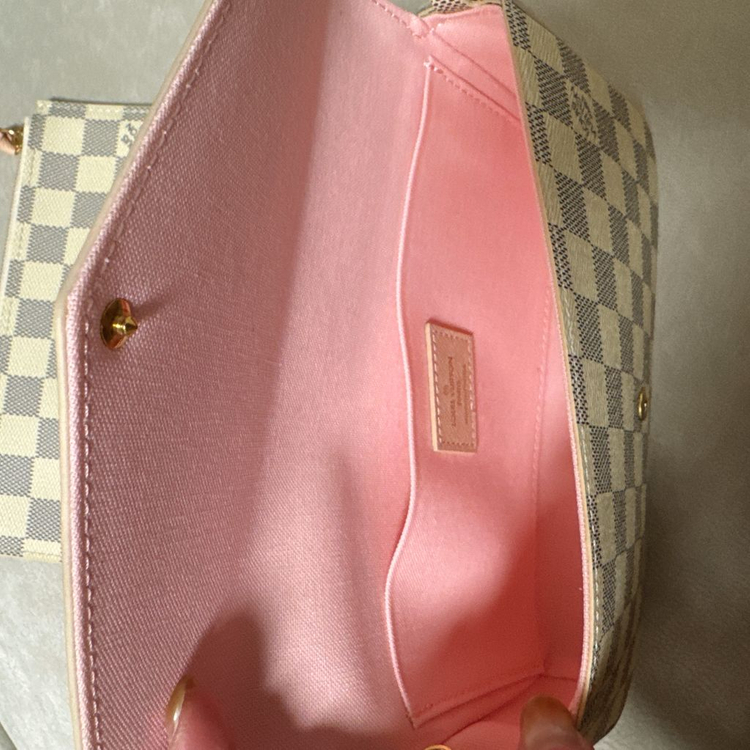 새상품))루이 클러치(화이트다미에) 새상품--6