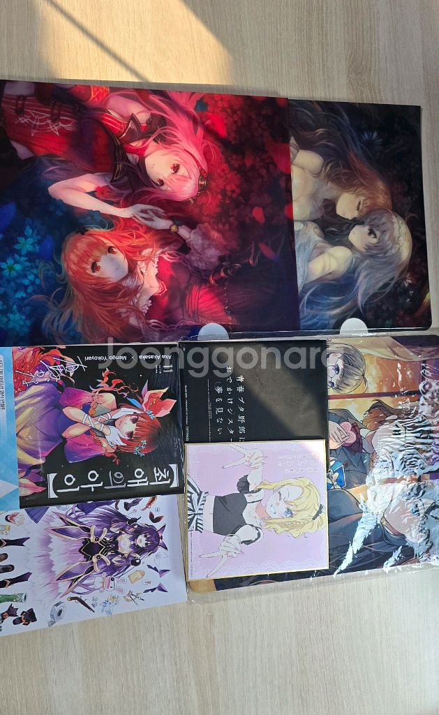 데이트어라이브 최애의아이 청춘돼지 특전색지 포링러브 마우스패드 애니굿즈--0