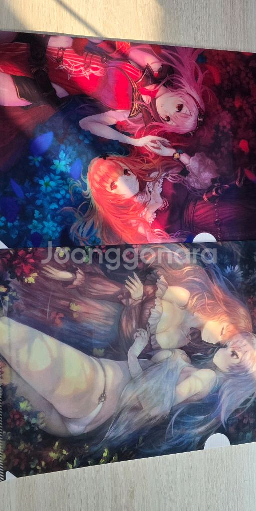 데이트어라이브 최애의아이 청춘돼지 특전색지 포링러브 마우스패드 애니굿즈--2