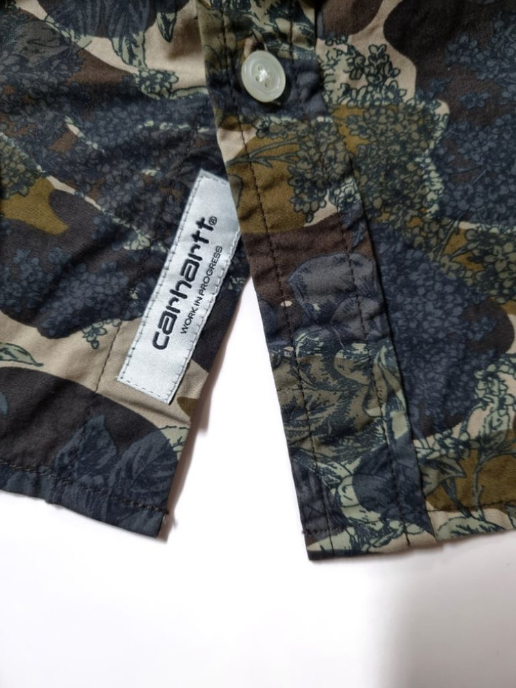 95)칼하트L/SCAMO ROSE SHIRT밀리터리셔--4