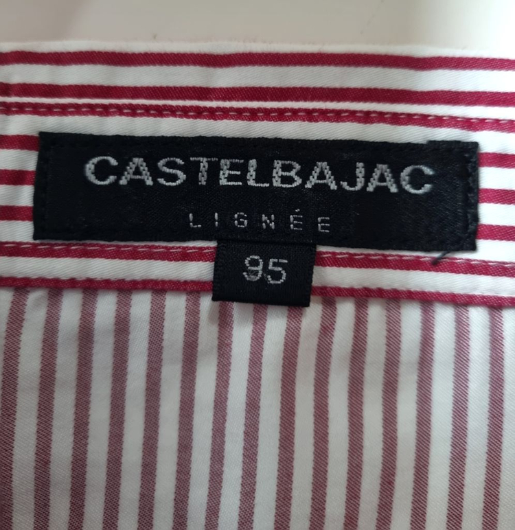 95)까스텔바작리니에 여성 스트라이프 패턴 셔츠--3
