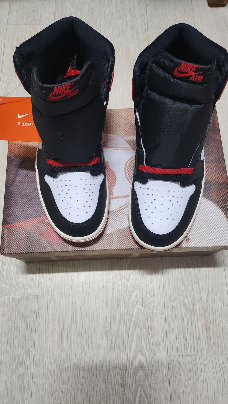 나이키 에어조던 1 레트로 하이 OG '블랙 토' 275mm 팝니다. 이미지