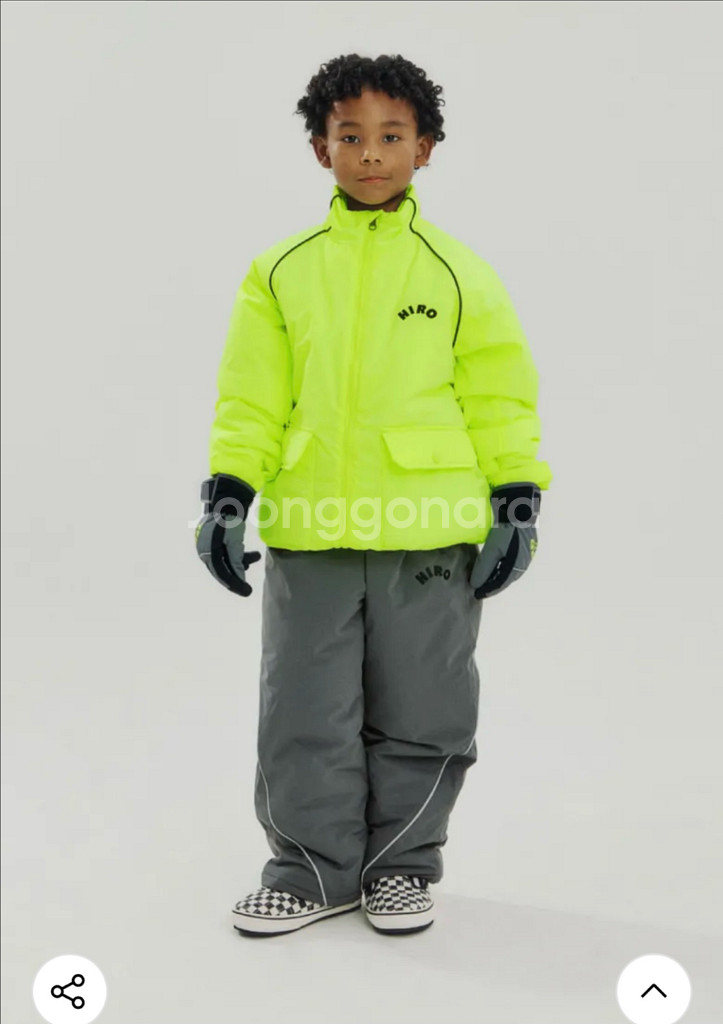 히로 스노우 팬츠 차콜 140사이즈--0