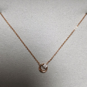 스톤헨지 14k금목걸이, 쁘띠 별달 목걸이