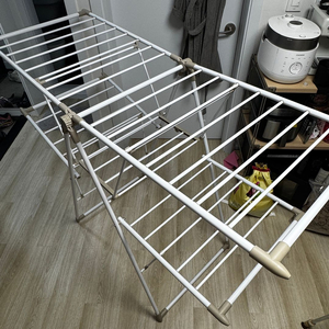 한샘 디럭스 2단 양날개 빨래건조대 접이식 대형 새상태 팝니다. 코스트코 빨래걸이 건조대