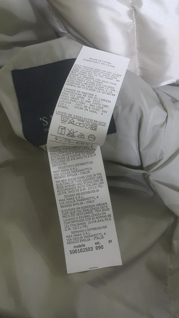 정품 에스막스마라 여성 M L 다운 양면 패딩 자켓 사랑봉봉--7