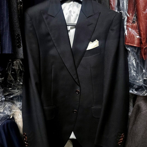 캠브리지멤버스 / 이태리 톰포드 모티브 와이드 피크드라펠 수트 블랙 / 100~103, 32~33