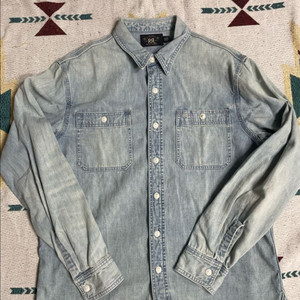 RRL 샴브레이 워크셔츠(L)