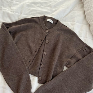 르메르 크롭 가디건 xs브라운