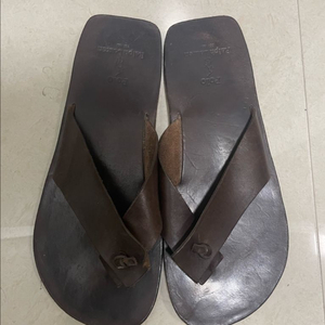 폴로 레더 플립플랍 샌들 (9D)