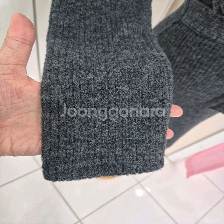 브이넥 골지 랩 니트 미니원피스ㅡ무배--9