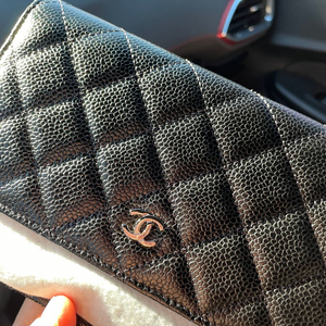 샤넬 캐비어 woc 은장