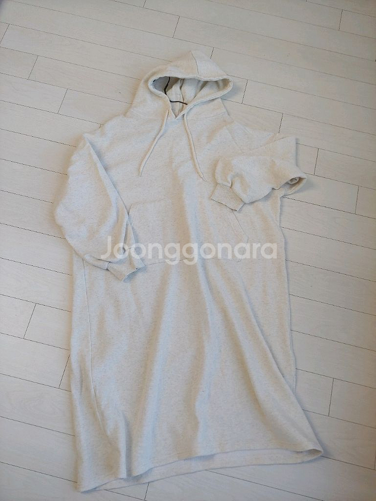 여성 기모 롱후드 원피스 프리사이즈(반값택포)--1