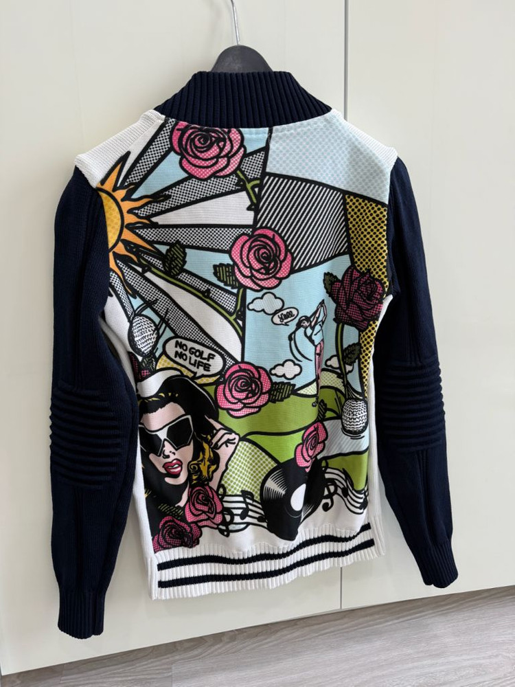 파리게이츠 골프 여성 니트 집업 자켓 50만대 고급제품--2