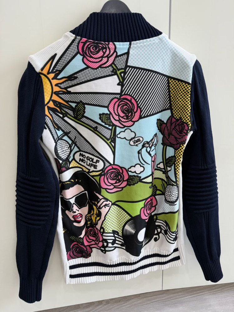 파리게이츠 골프 여성 니트 집업 자켓 50만대 고급제품--3