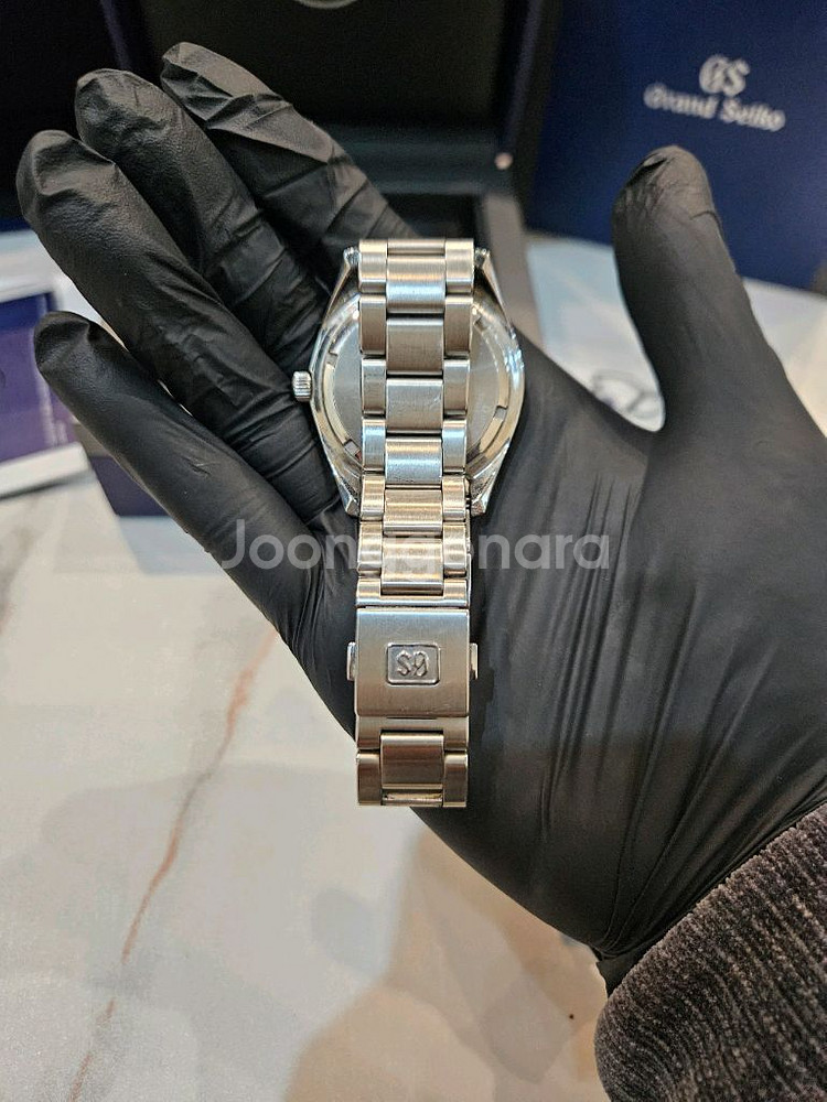 그랜드세이코 sbgp013 쿼츠 청판 남성세계 메탈 은장--2