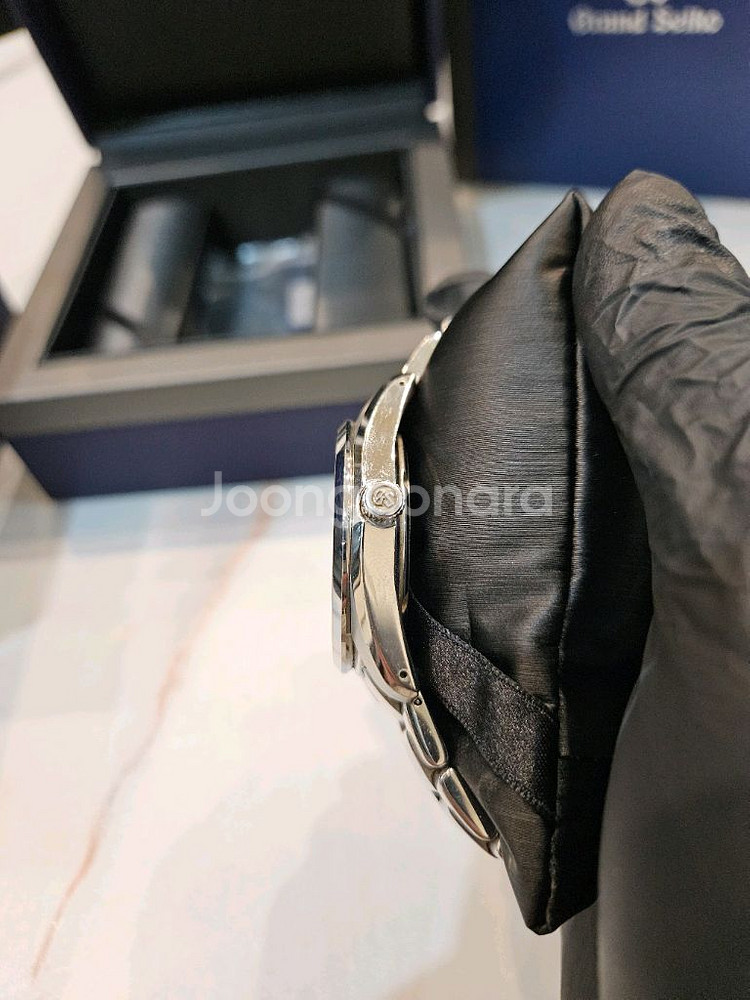 그랜드세이코 sbgp013 쿼츠 청판 남성세계 메탈 은장--7