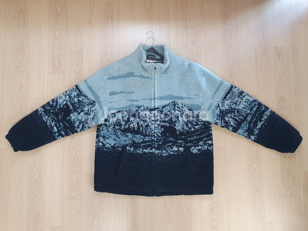 피지컬 디파트먼트 스노우 마운틴 보아 플리스 후리스 자켓 블루 L (침착맨 착용)--0