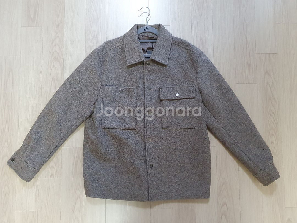 컨셉원 울 블렌드 루즈핏 셔츠자켓 / 오트밀 / M(95) / 울셔켓--0