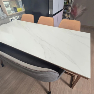 로즈골드 12T 포세린 통세라믹 6인용 식탁 ( 벤치1 + 의자3 ) 급처 가격내림