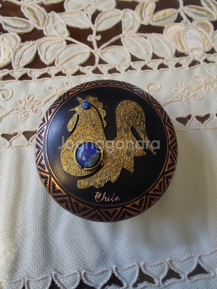 빈티지 구리 보석함--0