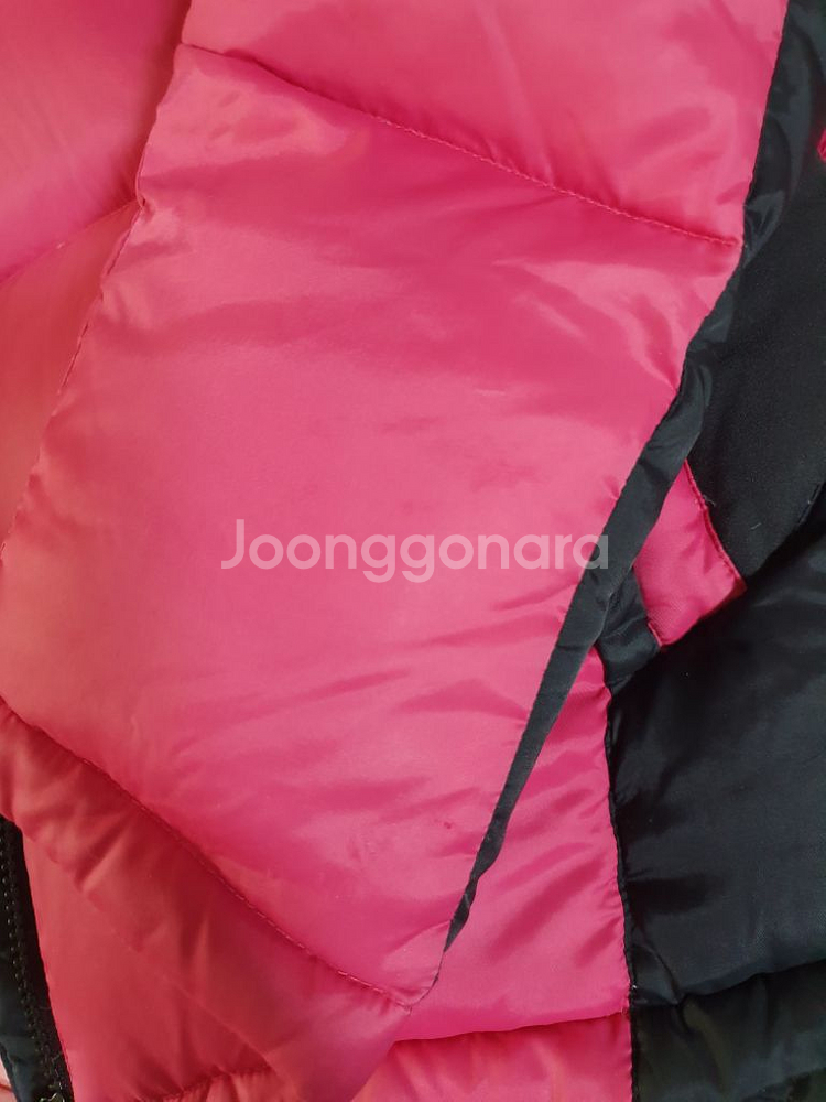 아디다스 덕다운 숏패딩 85. 블랙 핑크 오리털 90%--8