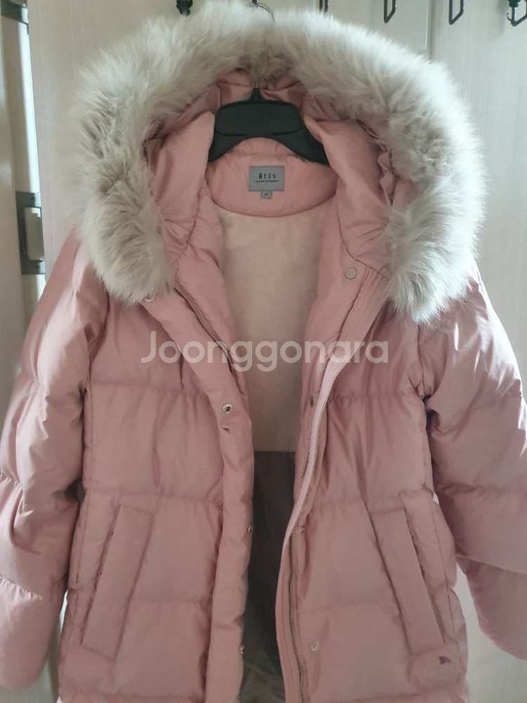 been 빈 폭스퍼 구스다운 패딩 165 거위털 여우털--2