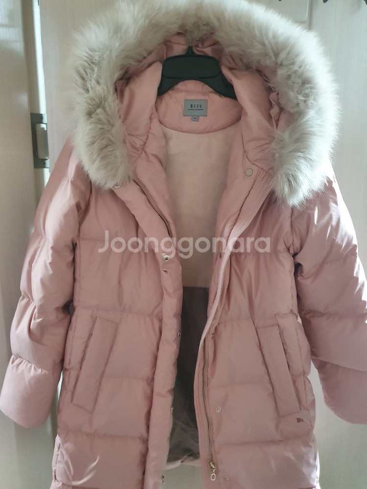 been 빈 폭스퍼 구스다운 패딩 165 거위털 여우털--5