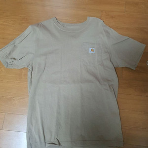 칼하트 브라운 포켓 반팔티 M