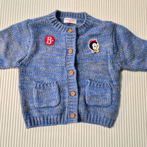 베베드피노 댄시 펭귄 베이비 스웨터 가디건 100