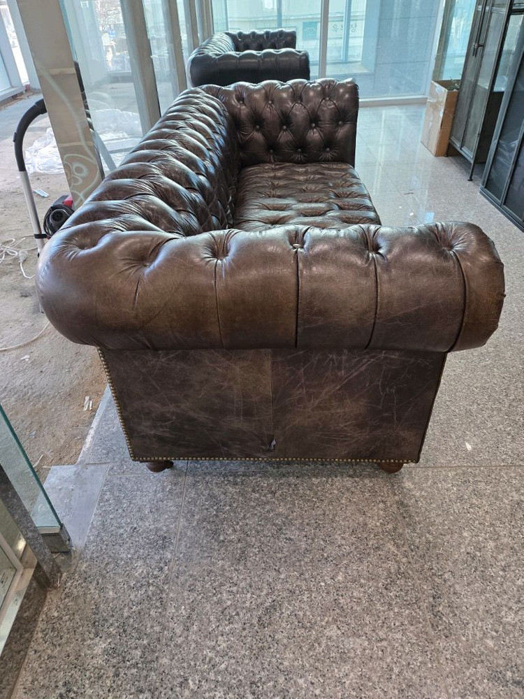 까사알렉시스 켄싱턴 소파(브라운 ,블랙) 팝니다. 이미지