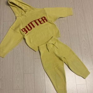 정말정말 귀여운:)젤리멜로우 버터 니트 상하의 세트 100 2-3y
