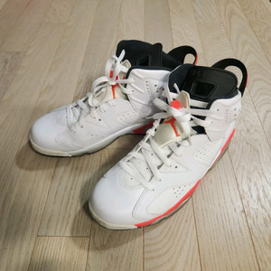 에어조던6 화이트 인프라레드 농구화(size 270) 이미지