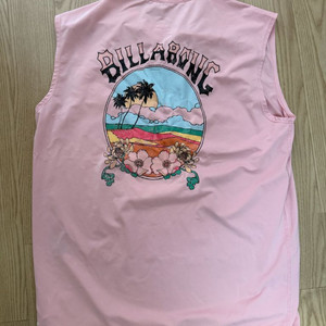 빌라봉 핑크 민소매 래쉬가드 M