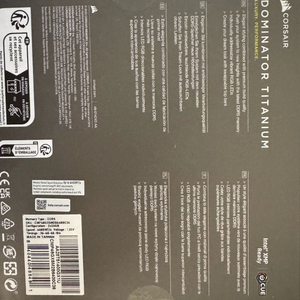 커세어 도미네이터 티타늄 (24gbx2)48gb DDR5 6400 cl36