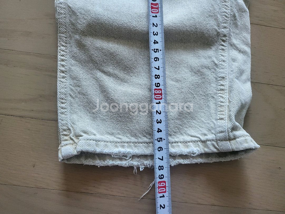 ZARAKIDS 13~14세 와이드 데님 팬츠 베이지--3