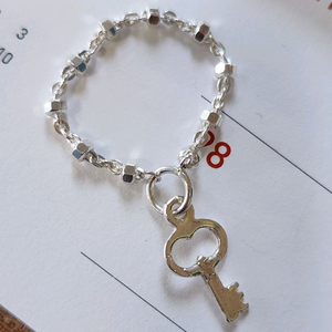 925 이태리실버 키참 체인반지