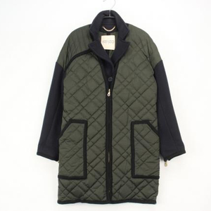 겐조 퀼팅 배색 집업 스타일 롱자켓(38)