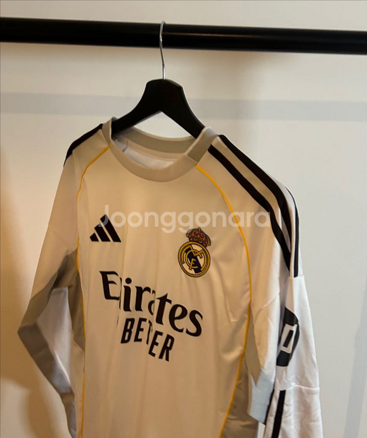 레알 마드리드 25/26 긴팔 홈 저지 아디다스 축구 유니폼 레플리카--0