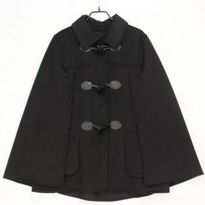 데렉 렘 텐 크로스비 블랙 더플코드 단추 케이프코트(S(55))