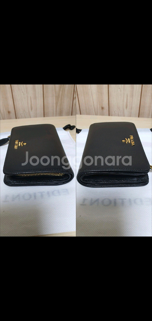 프라다 사피아노 반지갑 중지갑 정품S급(감정O)구찌루이비통디올고야드샤넬셀린느보테가생로랑버버리발렌시아가--6