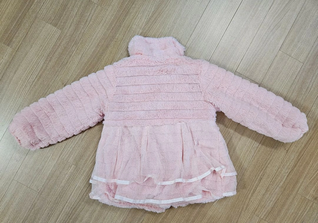 핑크 여아 털 코트(140) 이미지