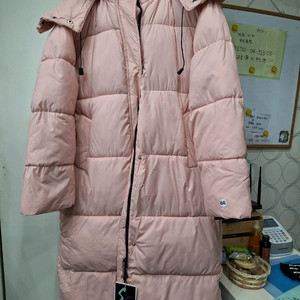 # HANYAFENG 핑크 롱패딩 M(66)새상품