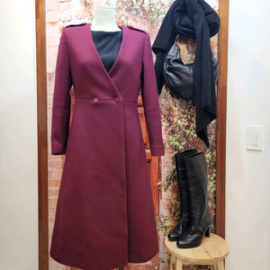 럭키슈에뜨 노카라 울 롱코트