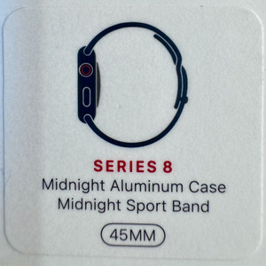 애플워치 시리즈8 45mm 알루미늄 셀룰러 미드나잇