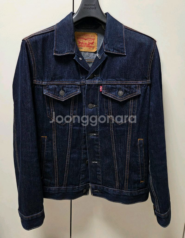 리바이스 인디고데님자켓 청셋업 72334자켓s(95), 505하의34판매--1