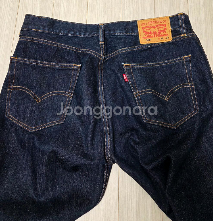 리바이스 인디고데님자켓 청셋업 72334자켓s(95), 505하의34판매--8