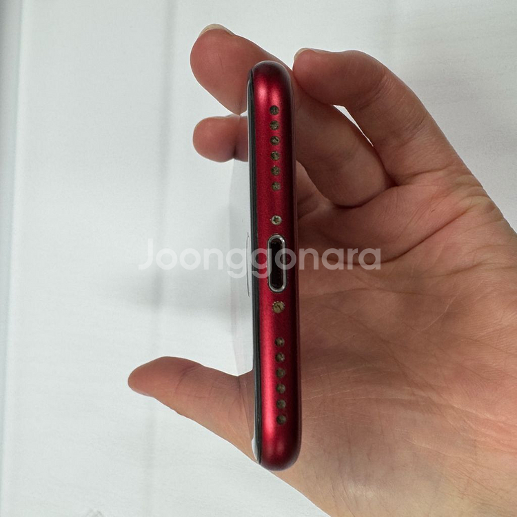 배터리83% 아이폰SE3 128기가 레드 공기계 중고폰 알뜰폰 저가폰 서브폰 학생폰--5