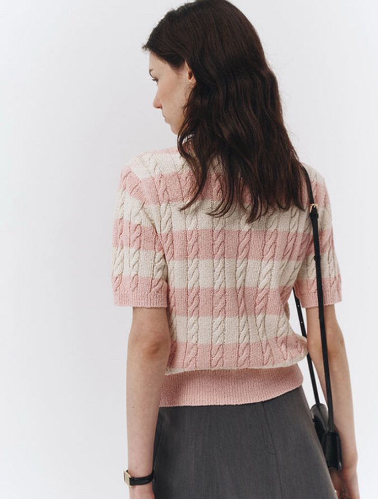 던스트 케이블 니트--1